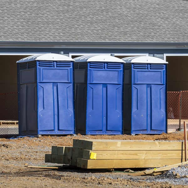 is there a specific order in which to place multiple portable restrooms in Burnside Iowa